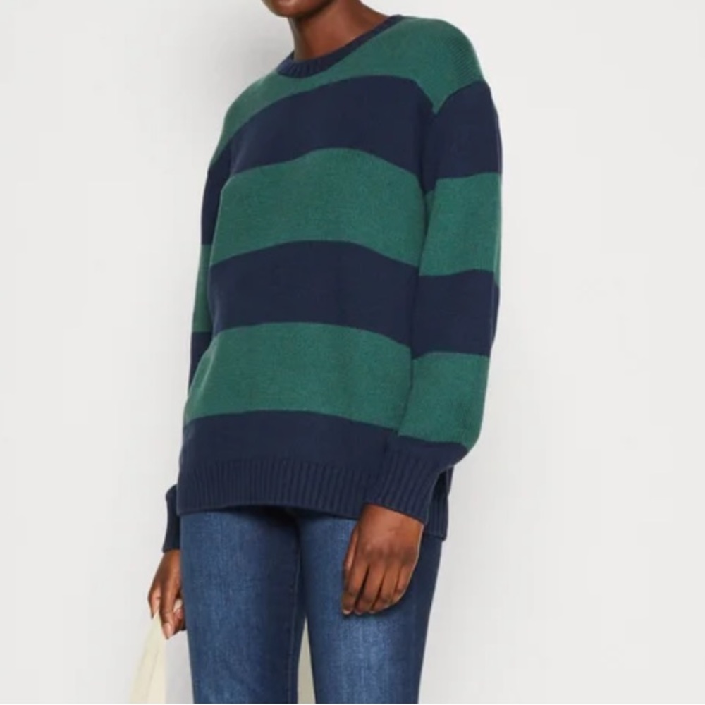 Wild Fable Striped Green/Blue Knit Sweater